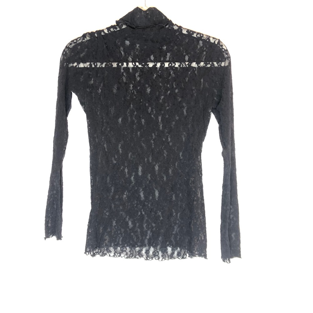 Black Lace Turtleneck, Sheer